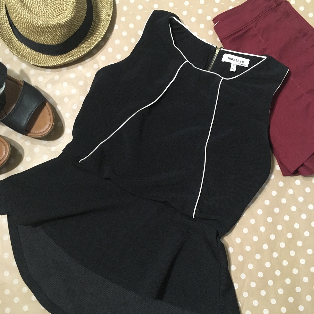 CLOSET CLOSING 8/15 - Monteau Peplum Tank